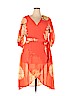 eShakti 100% Polyester Orange Casual Dress Size 2X - photo 1