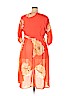 eShakti 100% Polyester Orange Casual Dress Size 2X - photo 2