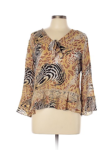 Apostrophe Long Sleeve Blouse (view 1)