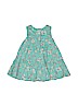 Baby Gap 100% Cotton Floral Teal Dress Size 6-12 mo - photo 2