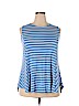Molly & Isadora Blue Sleeveless Top Size 2X - photo 1