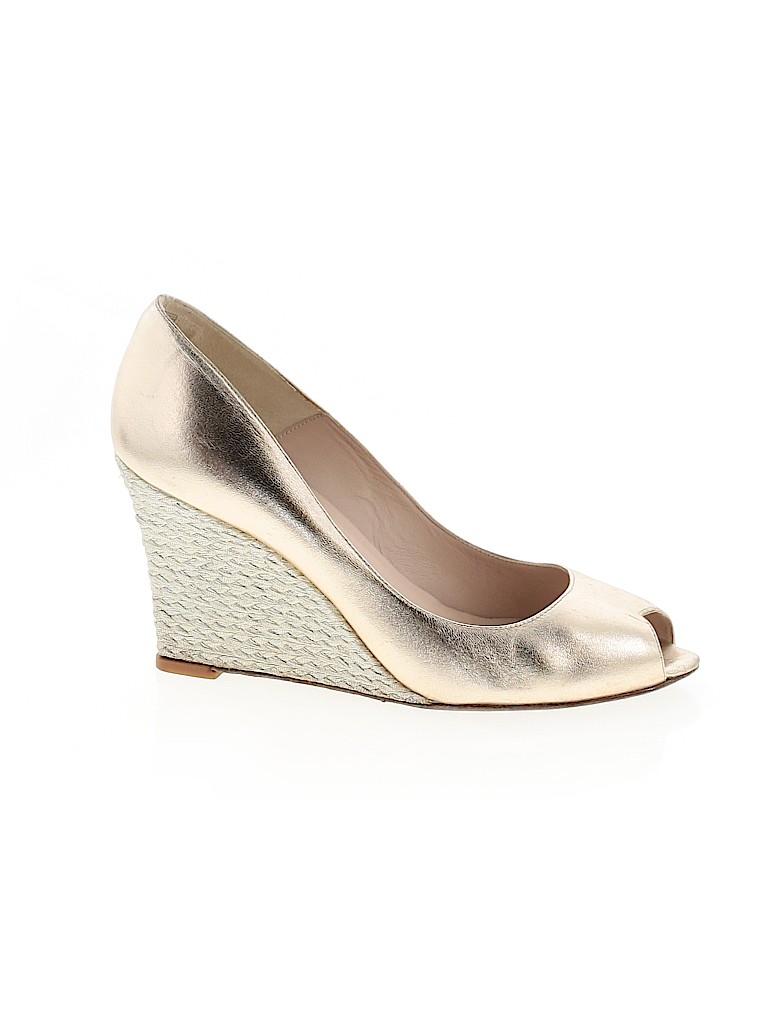 L.K. Bennett Gold Wedges Size EU 39 1/2 - photo 1