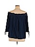 Ann Taylor LOFT 100% Lyocell Blue 3/4 Sleeve Blouse Size XL - photo 2