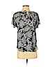Ann Taylor LOFT 100% Polyester Gray Short Sleeve Blouse Size S (petite) - photo 1