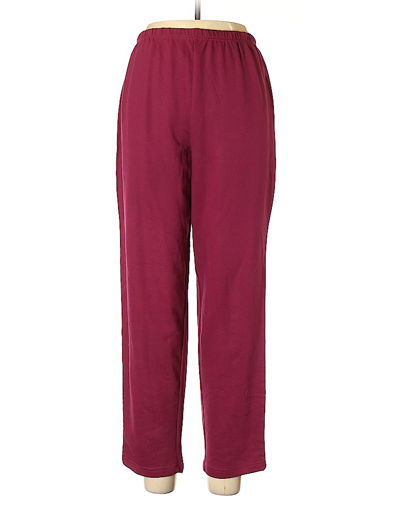 Anthony Richards Solid Maroon Pink Casual Pants Size L - 70% off | thredUP