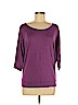 Eileen Fisher Purple 3/4 Sleeve Silk Top Size M - photo 1