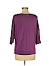 Eileen Fisher Purple 3/4 Sleeve Silk Top Size M - photo 2