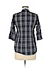 DressBarn 100% Cotton Black 3/4 Sleeve Button-Down Shirt Size M (petite) - photo 2