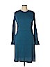 London Times Blue Casual Dress Size 16 - photo 1