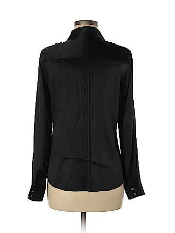 White House Black Market Long Sleeve Silk Top (view 2)