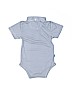 Garb 100% Polyester Stripes Blue Short Sleeve Onesie Size 12-18 mo - photo 2