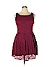 Mela Loves London 100% Polyester Burgundy Casual Dress Size 14 - photo 1
