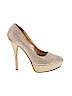 Call It Spring Gold Heels Size 10 - photo 1