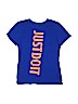 Nike 100% Cotton Blue Short Sleeve T-Shirt Size M (kids) - photo 1