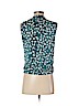 Diane von Furstenberg Teal Sleeveless Silk Top Size 0 - photo 2