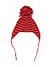 Mieko Mellucci 100% Viscose Stripes Red Winter Hat One size - photo 1