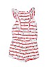 Cat & Jack 100% Cotton Stripes Stars White Romper Size 4 - 5 - photo 2