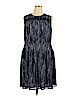 MICHAEL Michael Kors 100% Polyester Blue Casual Dress Size 18W - photo 1