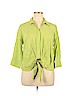 Coldwater Creek Green 3/4 Sleeve Button-Down Shirt Size XL (petite) - photo 1