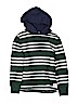 Gap Kids 100% Cotton Stripes Green Pullover Hoodie Size L (kids) - photo 1