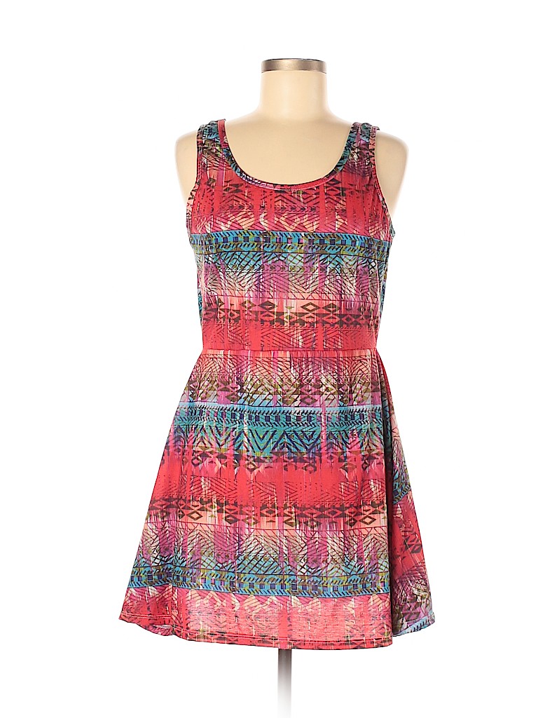 Bobbie Brooks Chevron-herringbone Red Casual Dress Size M - 62% off ...