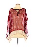 Hollister 100% Polyester Red Poncho Size L - photo 1