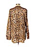 Calvin Klein 100% Polyester Tan Long Sleeve Blouse Size XL - photo 2