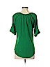 Express 100% Polyester Green 3/4 Sleeve Blouse Size S (petite) - photo 2