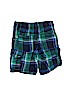 Gymboree 100% Cotton Plaid Blue Cargo Shorts Size 6 - photo 2
