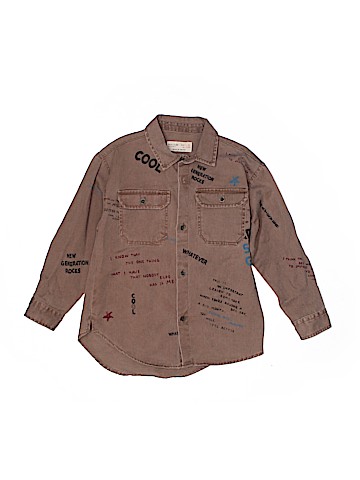 Zara Kids Long Sleeve Button-Down Shirt (view 1)