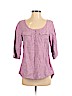 Eddie Bauer Purple 3/4 Sleeve Henley Size S (petite) - photo 1