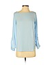 Ann Taylor Factory 100% Polyester Blue Long Sleeve Blouse Size XS (petite) - photo 1