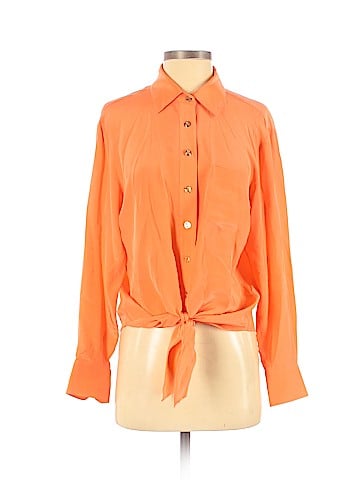 Trina Turk Long Sleeve Silk Top (view 1)