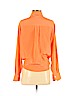 Trina Turk 100% Silk Orange Long Sleeve Silk Top Size M - photo 2
