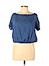 Madewell Blue Short Sleeve Blouse Size L - photo 1