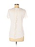 Rebecca Taylor 100% Linen White Short Sleeve Top Size M - photo 2