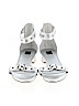 White House Black Market Silver Sandals Size 8 - photo 2