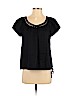 Talbots 100% Cotton Black Short Sleeve Blouse Size S (petite) - photo 1
