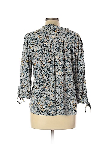 Ann Taylor LOFT Outlet 3/4 Sleeve Button-Down Shirt (view 2)