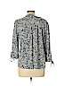 Ann Taylor LOFT Outlet Gray 3/4 Sleeve Button-Down Shirt Size L (petite) - photo 2