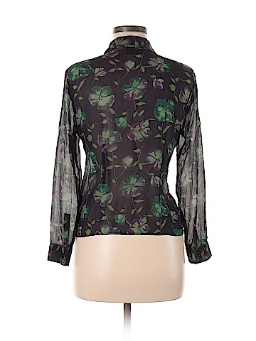INC International Concepts Long Sleeve Silk Top (view 2)