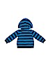 Child of Mine by Carter's 100% Polyester Stripes Graphic Blue Fleece Jacket 9-12 MO / 12 MO - photo 2