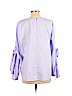 MICHAEL Michael Kors Purple Long Sleeve Blouse Size XL - photo 2
