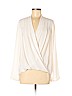 Ann Taylor 100% Polyester Ivory Long Sleeve Blouse Size M - photo 1