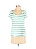Ann Taylor LOFT 100% Linen Green Short Sleeve T-Shirt Size S (petite) - photo 1