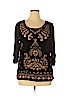 Style&Co Black 3/4 Sleeve Top Size XL - photo 1