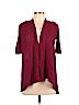 Eileen Fisher 100% Wool Burgundy Wool Cardigan Size L - photo 1