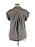 Jachs Girlfriend 100% Tencel Gray Short Sleeve Button-Down Shirt Size XL - photo 2