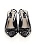 White House Black Market 100% Leather Black Heels Size 8 - photo 2