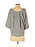 Alice & Trixie 100% Silk Gray 3/4 Sleeve Silk Top Size XS - photo 2